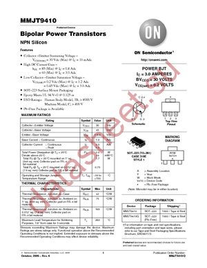 MMJT9410T1 datasheet  